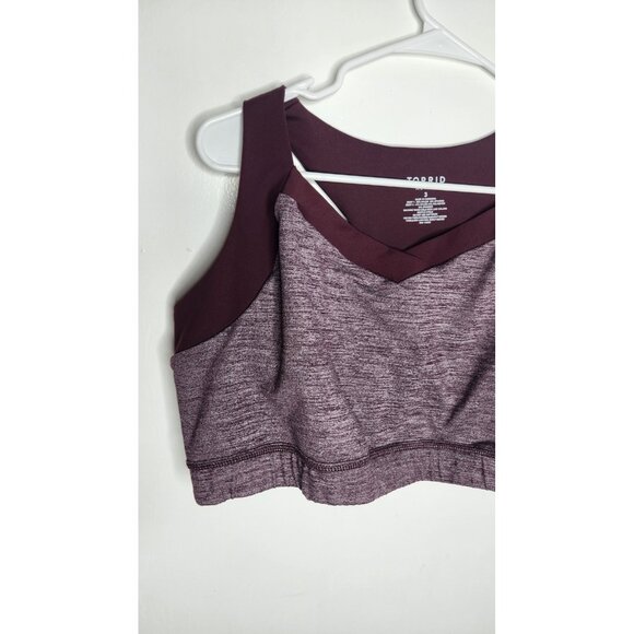 Torrid Active Sports Bra Womens 3XL Criss Cross Back Stretch Padded Workout Gym - Picture 2 of 5